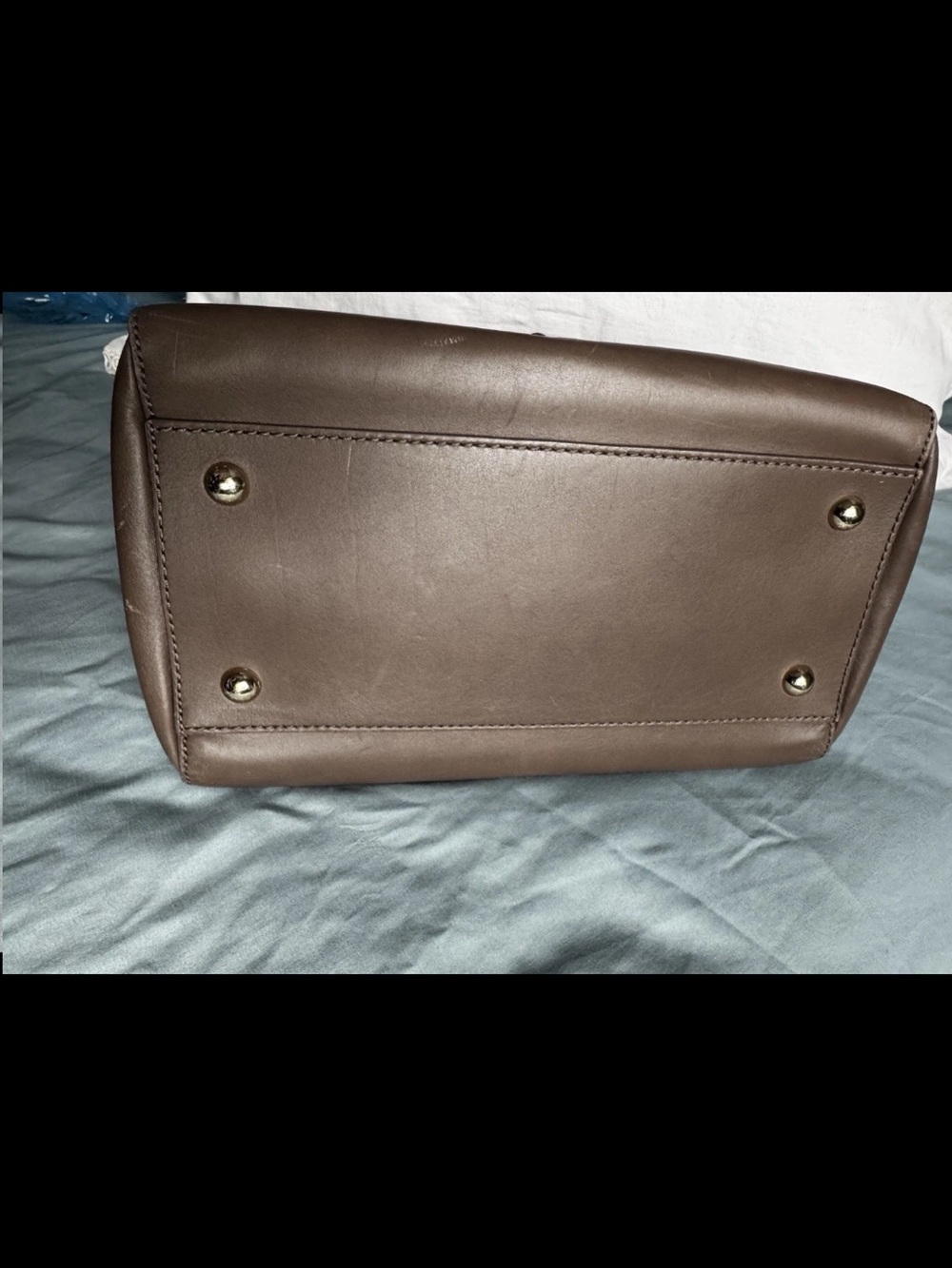 Mulberry Brown Leather Top-Handle Satchel with Detachable Strap - Picture 6 of 16